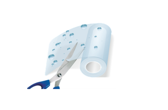 ROLLFLEX rollo, aqua transparente de poliuretano